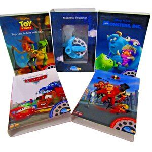 Moonlite Storytime Mini Projector w/ 4 Pixar Stories Cars Toy Story Incredibles